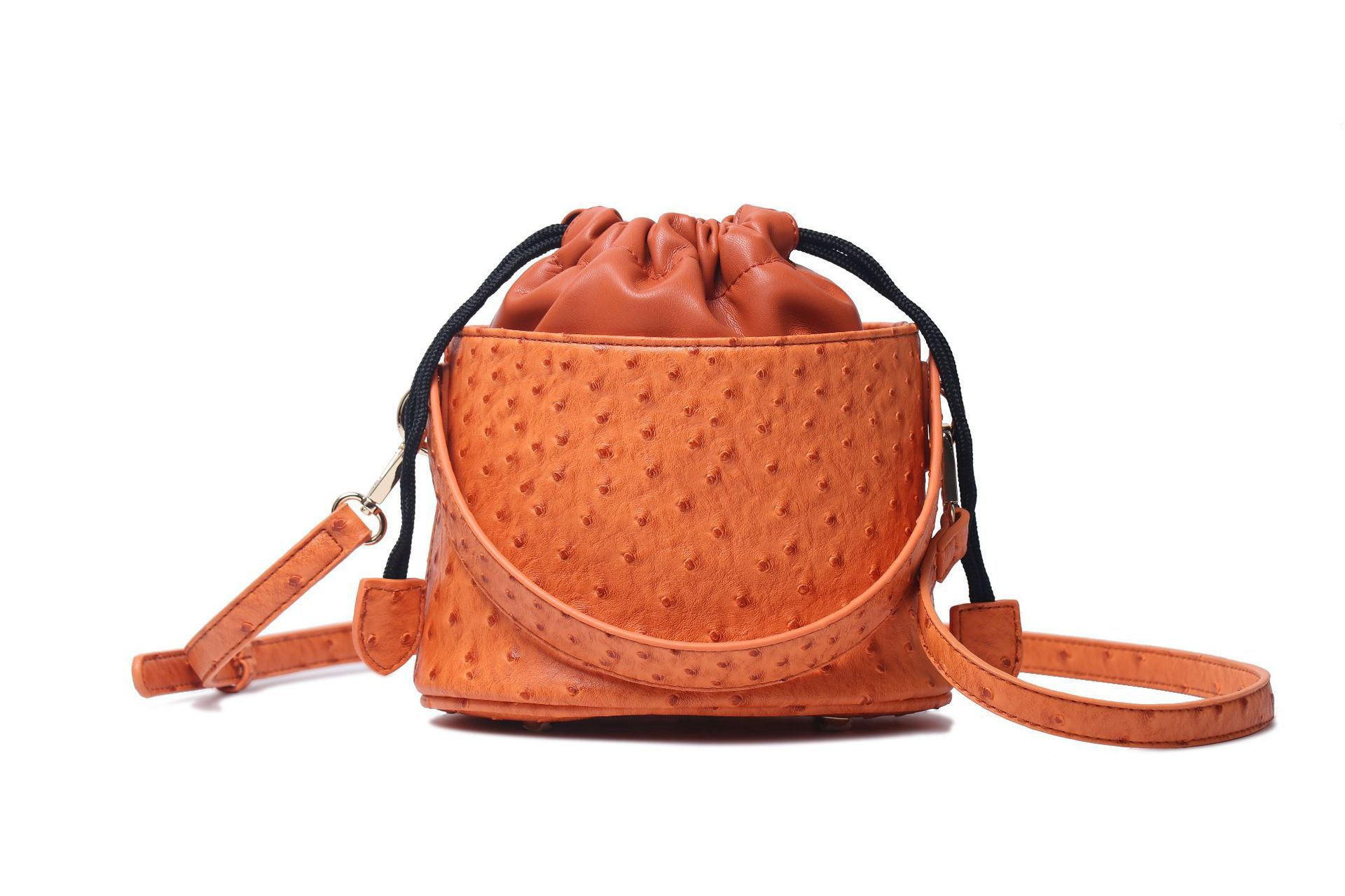 Mini bucket bag with single shoulder bag